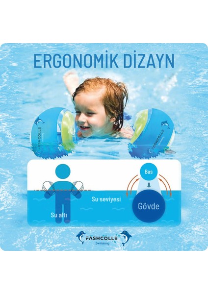 Large Beden Şişme Deniz Kolluğu 4-14 Yaş x 2 Adet