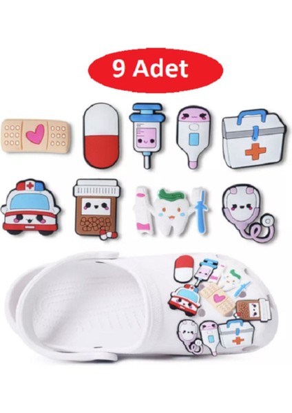 9 Adet Terlik Süsleri Set Hastane Seti