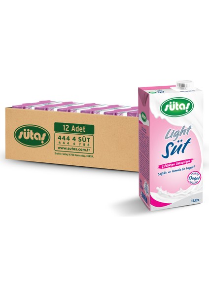 Süt Lıght 1 lt x 12