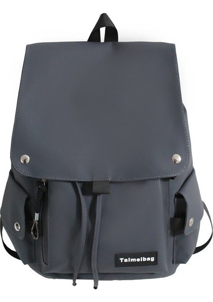 Zethus Yeni Unisex Sırt Çantası Kore Tarzı Havalı Okul Çantası Büyük Kapasiteli Basit Rahat Düz Renk Okul Sırt Çantası (Yurt Dışından)