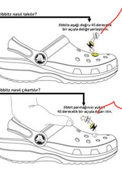 6 Adet Crocs Tarzı Terlik Süsleri fiyatları