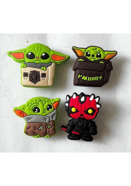 4 Adet Terlik Süsleri Starwars Figürlü Ithal Üründür