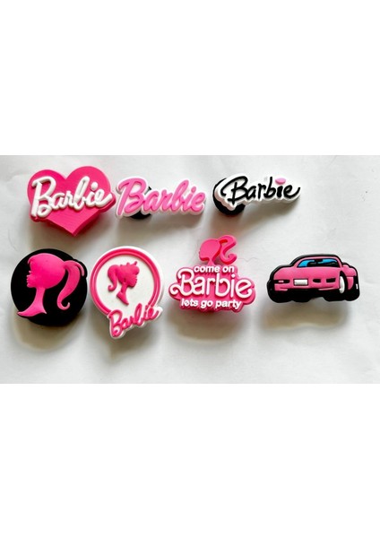 8 Adet Terlik Süsleri Seti Barbie Fiğürlü Üründür
