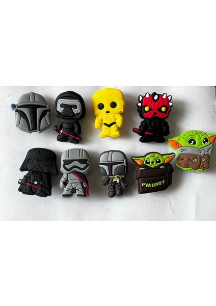 9 Adet Terlik Süsleri Starwars Figürlü Ithal Üründür 1.kalite
