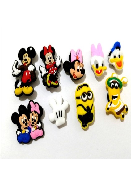 9 Adet Terlik Süsleri Set Mickey