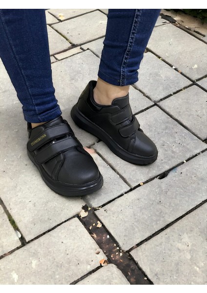 Noah Siyah Garantili Unisex Çocuk Cırtlı Rahat Günlük Sneaker Ayakkabı Noah-6327 indirimleri
