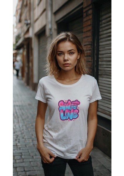 Kadın Baskılı T-Shirt Kadın Tişört modelleri