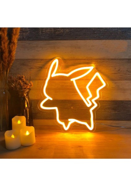 Sun Dizayn Neon Tabela Pikachu Neon LED Işıklı Tablo