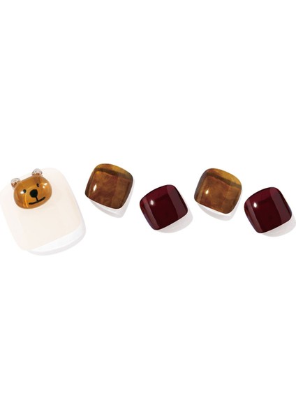 Ohorap Caramel Bear Jel Tırnak 30 Adet, 2 Kullanım