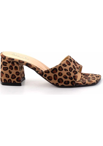 Leopar Kumaş Kadın Terlik K04233008004
