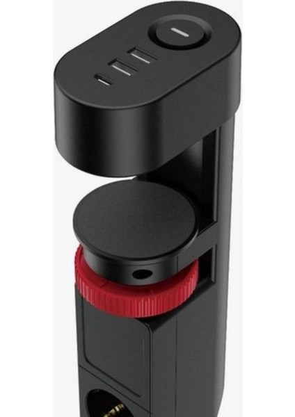 Ftr-19 Isıya Dayanıklı Çocuk Koruma 3'lü 2 Usb 1 x-Type C Akım Kablo Termal Akım Korumalı Priz