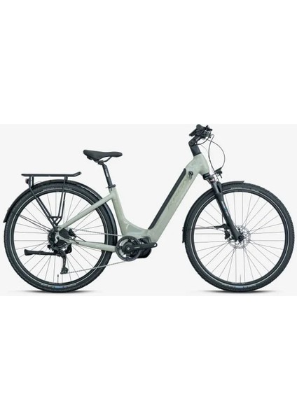 Zeon 28 Elektrikli Şehir Bisikleti 9V Hd 18 Parlak Bej - Yeşil-
