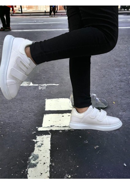 Noah Beyaz Garantili Unisex Çocuk Cırtlı Rahat Günlük Sneaker Ayakkabı Noah-6327 indirimleri