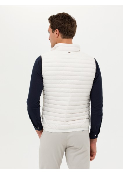 Erkek Beyaz İnce Kapitone Mont Yelek 50266336-VR013 indirimleri