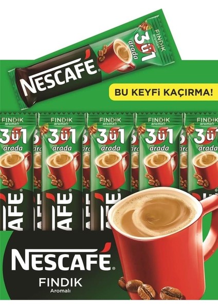 Nescafe 3ü1 Arada Fındıklı 48 Adet 17G