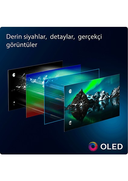 65OLED759/12 65'' 164 Ekran Uydu Alıcılı 4K Ultra HD Smart Ambilight LED TV