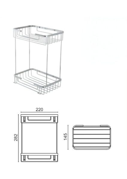 Taci Ikili 22X15 Sabunluk ve Şampuanlık fiyatları
