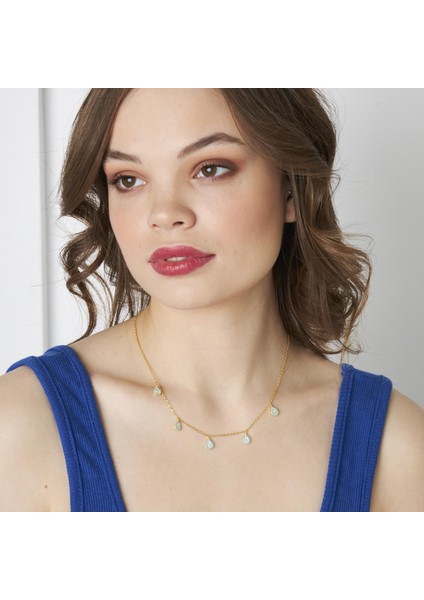 Beşli Su Damlası Kolye indirimleri