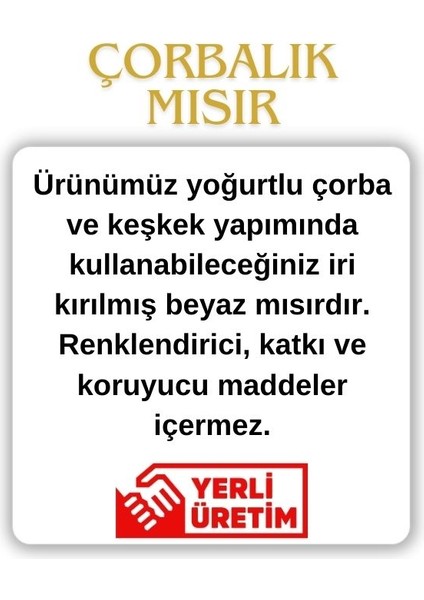 Çorbalık Mısır 1000 gr fiyatları