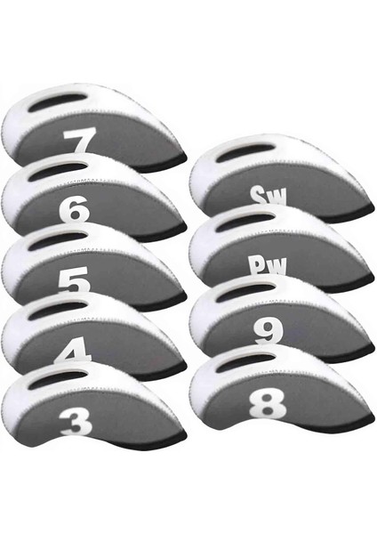 Golf Taşınabilir Golf Kulübü I Için 9 Başlıklar Ütüler Gri (Yurt Dışından)