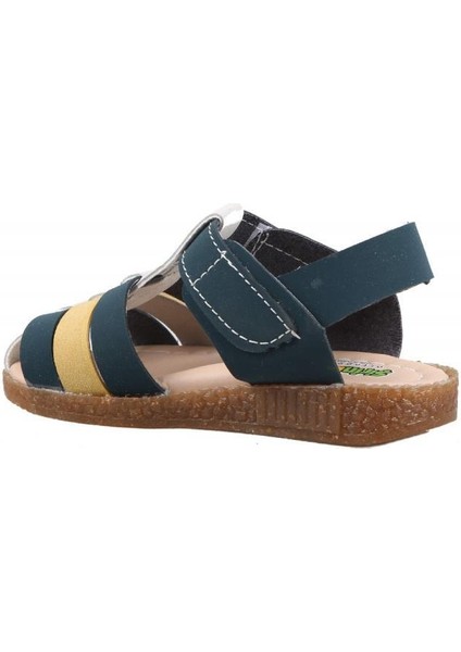 231-107 Lacivert Sarı Çocuk Sandalet