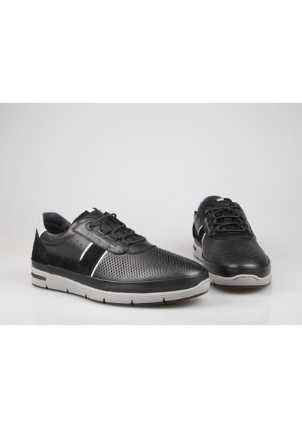 4Y2153 Deri Siyah Erkek Günlük Ayakkabı fırsatları