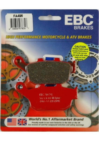 Trıumph Tiger 800 Arka Fren Balatası Ebc