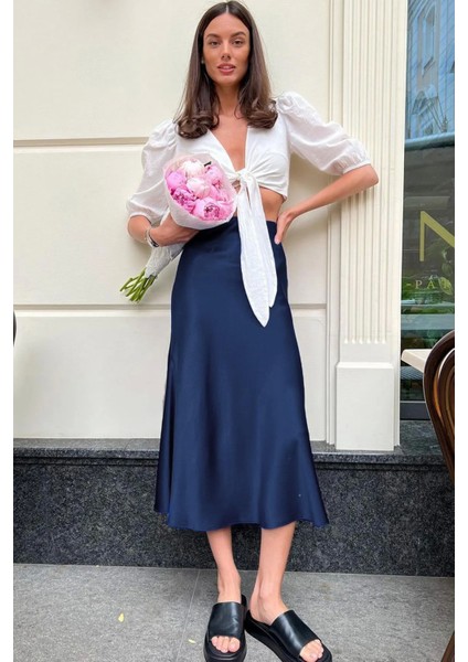 Lacivert Saten Etek fiyatları