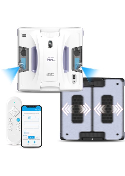 S6PRO Cam Silme Robotu Dakikada 600 Kere Hareket Eden Moplar