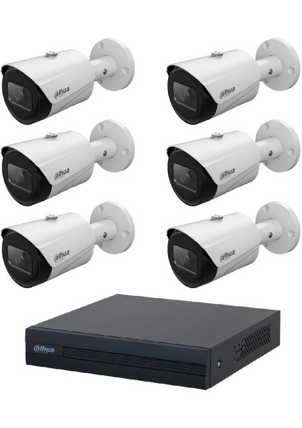 6 Kameralı Ip Poeli Güvenlik Kamera Seti fiyatları