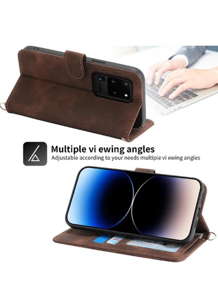 Samsung Galaxy S20 Ultra Kabartmalı Bileklik Çoklu Kredi Için Flip Case (Yurt Dışından) fiyatları
