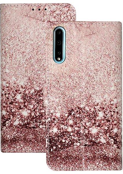 Huawei Y8P Mermer Desen Tam Koruma Manyetik Pu Cüzdan Için Flip Case (Yurt Dışından)