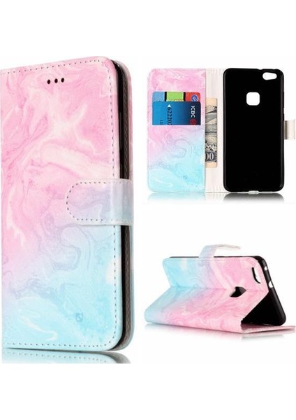 Huawei P10 Lite Için Flip Case Tam Koruma Pu Deri Cüzdan Mermer (Yurt Dışından) indirimleri
