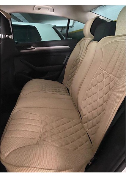 Fiat Egea Cross Uyumlu Lüks Oto Koltuk Minderi Ön Arka 5'li Takım Bej
