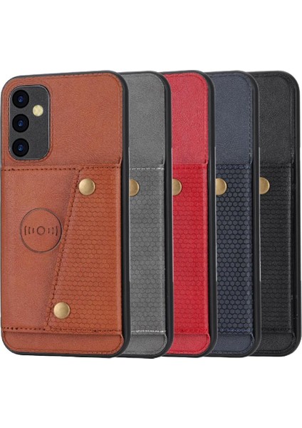 Cüzdan Kılıf Samsung Galaxy A15 4g/5g Kickstand Kart Tutucu Darbeye (Yurt Dışından)
