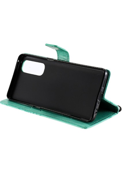 Kart Yuvası Standı Pu ile Oppo Reno4 Pro 4g Manyetik Kapak Için Flip Case (Yurt Dışından)