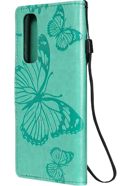 Kart Yuvası Standı Pu ile Oppo Reno4 Pro 4g Manyetik Kapak Için Flip Case (Yurt Dışından)