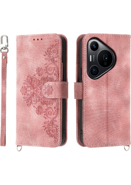 BDT Boutique Huawei Pura 70 Pro Çoklu Kredi Kartı Yuvaları Bileklik Için Flip Case (Yurt Dışından)