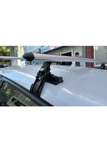 Renault Clio 4 ( 2012-2019 ) 3 Aparatlı Oluksuz Tip Port Bagaj Tavan Çıtası Ara Atkı Barı Çıta Blueoto fırsatları