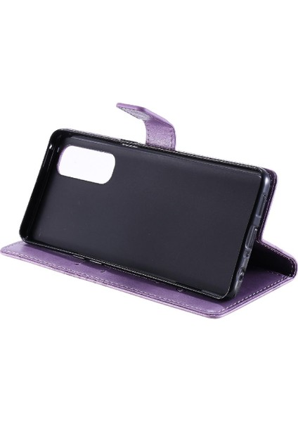 Kart Yuvası Standı Pu ile Oppo Reno4 Pro 4g Manyetik Kapak Için Flip Case (Yurt Dışından)