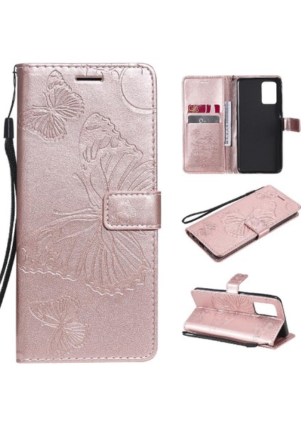 Oppo A74 4G/F19 4g Için Flip Case Kart Yuvası Standı ile Kickstand Kapak Çevirin (Yurt Dışından)