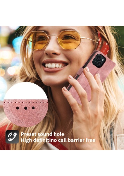 Iphone 15 Için Flip Case Darbeye Bileklik Kabartmalı Çoklu Kredi (Yurt Dışından) fırsatları