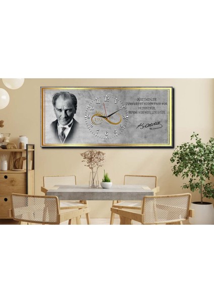 Atatürk Öğretmenler Cumhuriyet Sizden Fikri Hür Vicdanı Hür Irfanı Hür Nesiller Ister Cam Tablo 029 YSOV029 fırsatları
