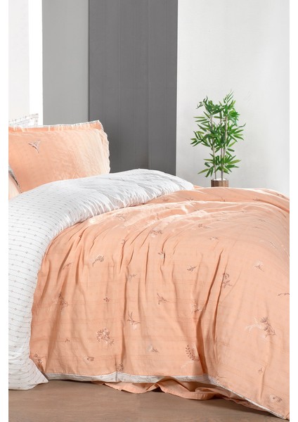 Gracia Somon Çift Kişilik %100 Pamuk Mood Comfort Nevresim Takımı fiyatları