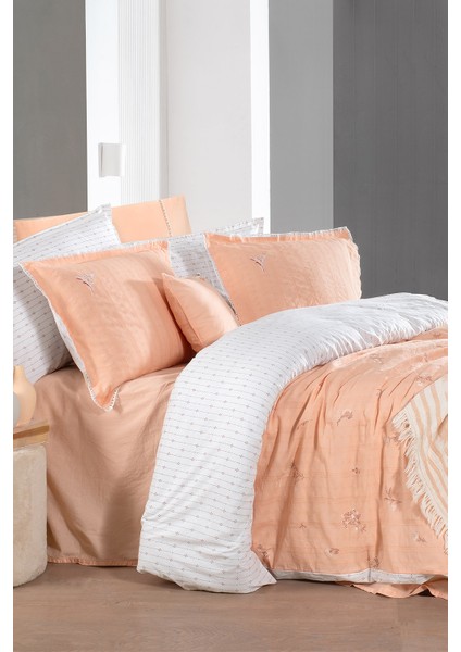 Gracia Somon Çift Kişilik %100 Pamuk Mood Comfort Nevresim Takımı modelleri