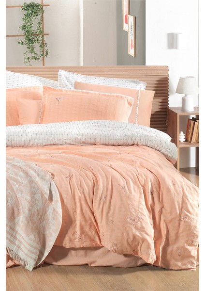 Gracia Somon Çift Kişilik %100 Pamuk Mood Comfort Nevresim Takımı fırsatları