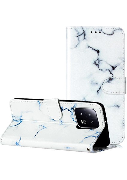 Xiaomi 13 Için Flip Case Pu Deri Cüzdan Kart Yuvaları Tutucu Manyetik Tam (Yurt Dışından)