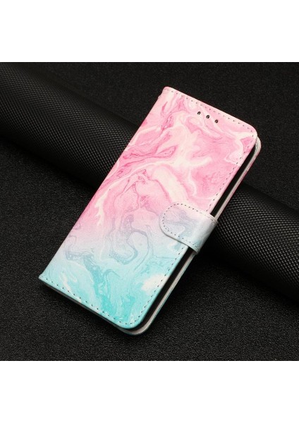 Xiaomi Redmi Not 11 Için Flip Case 5g Manyetik Mermer Desen Kart Yuvaları (Yurt Dışından)