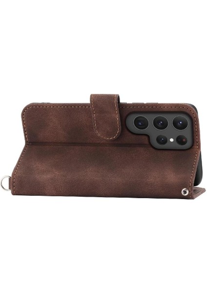Samsung Galaxy S24 Ultra Kabartmalı Çoklu Kredi Kartı Yuvaları Için Flip Case (Yurt Dışından) fırsatları