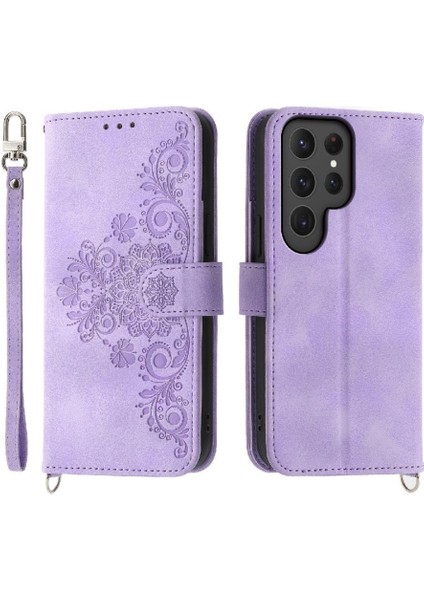 Samsung Galaxy S24 Ultra Kabartmalı Çoklu Kredi Kartı Yuvaları Için Flip Case (Yurt Dışından) fırsatları
